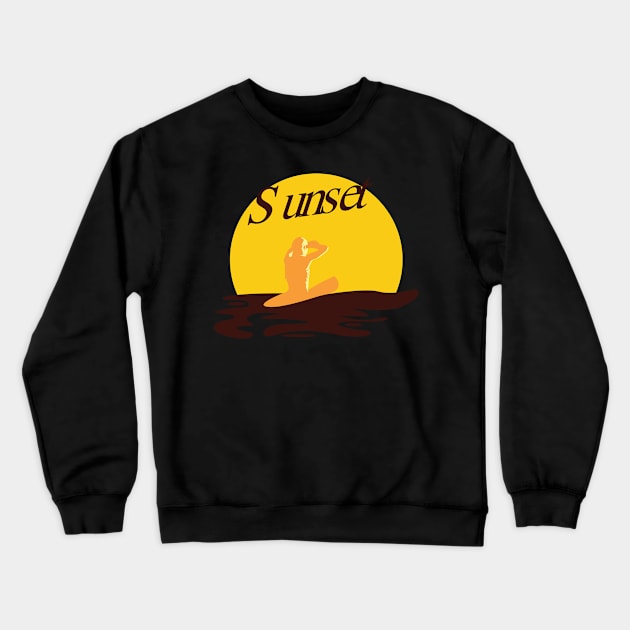 sunset Crewneck Sweatshirt by hatem